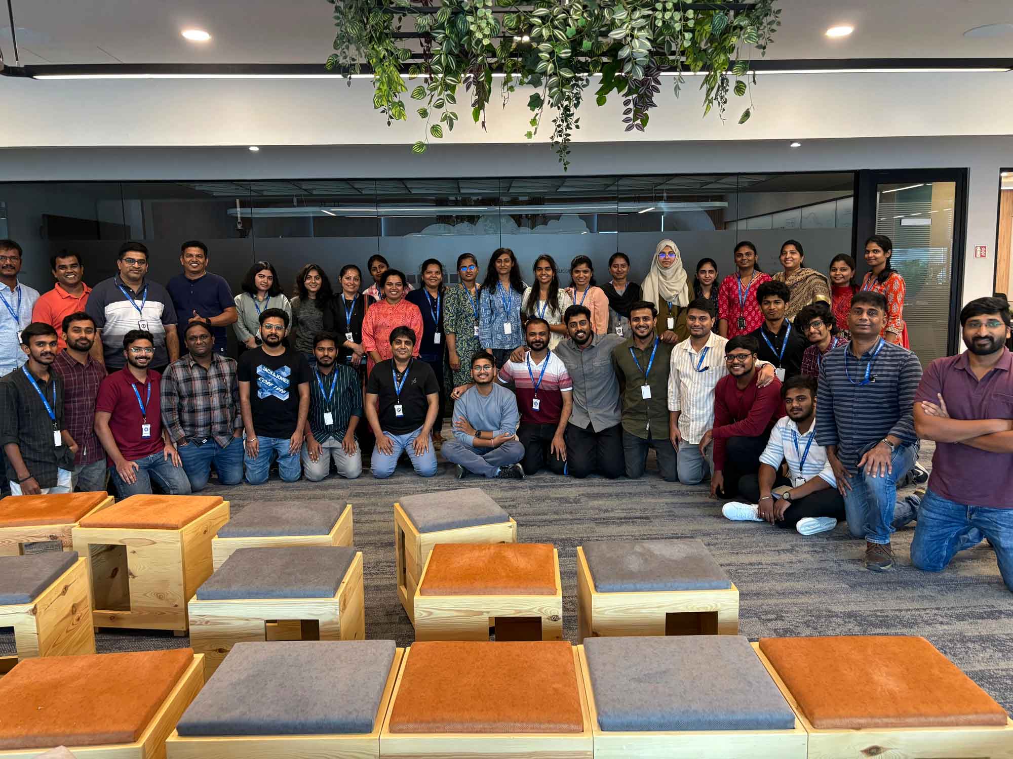 Group photo in office