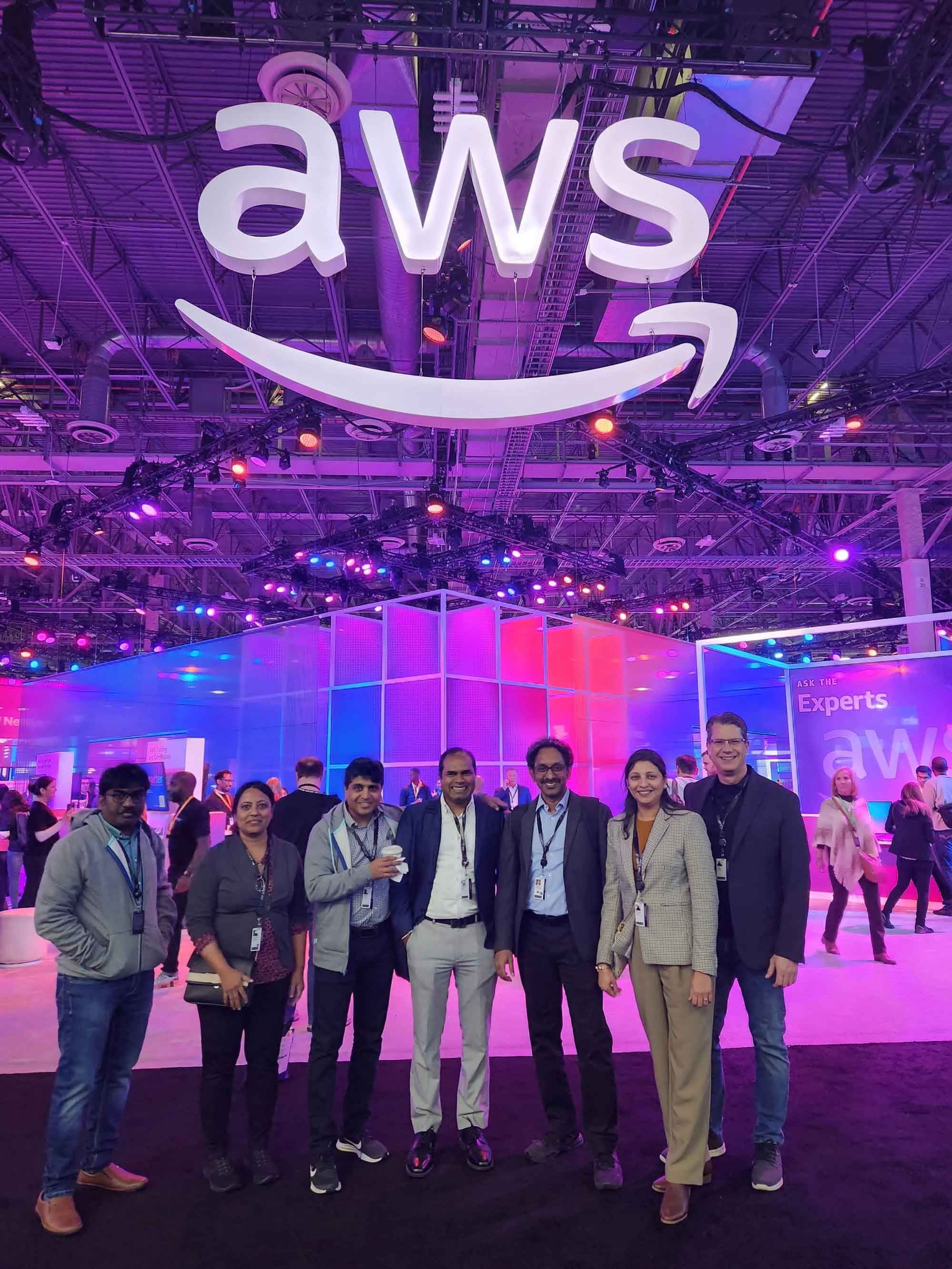Team photo at event